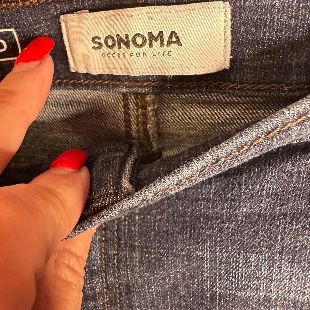 Sonoma Girlfriend Classic Blue Denim Jeans - Picture 3 of 4